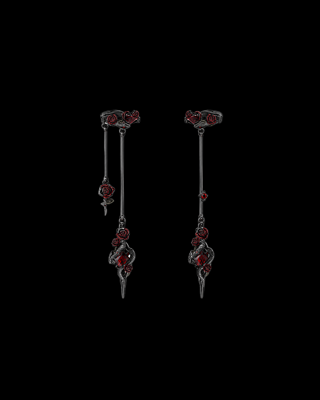 Ruby Ophis Dangles